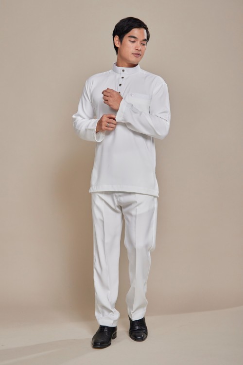 Nuh Baju Melayu Off White
